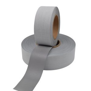 High-Visibility Silver-Grey Polyester Reflective Fabric Tape